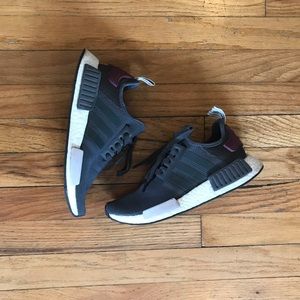 Adidas NMD R1 in Gray/Olive/Maroon/Cream